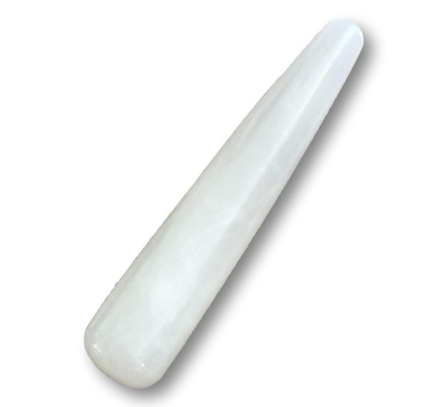 Bâton de massage jade blanc 1,5 x 10 cm