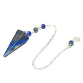 Pendule hexagonal en lapis-lazuli 