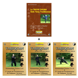 Set Livre + 3 DVD d'étude du Taichi chuan style yang traditionnel 
