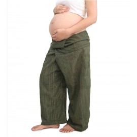 Pantalon yoga de maternité 100% coton taille unique