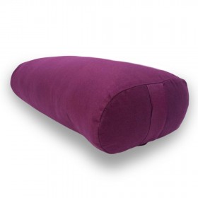 Bolster de yoga ovale Coton et Kapok Bio 60 x 30 x 15 cm