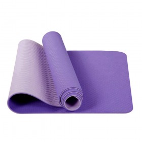 Tapis de yoga antidérapant TPE 183 x 61 x 0.5 cm violet